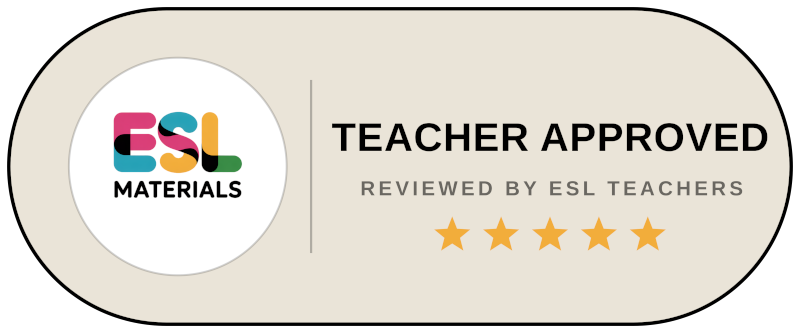 Badge ESL Materials : approuvé par des enseignants